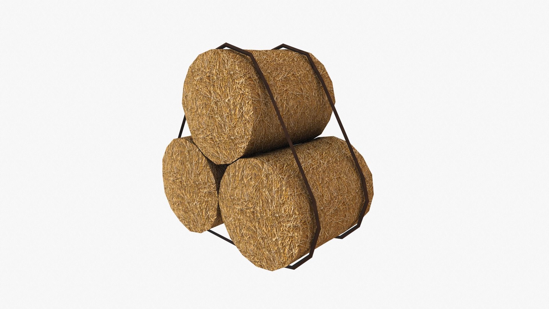 Straw Pack Low-poly 3D model_17