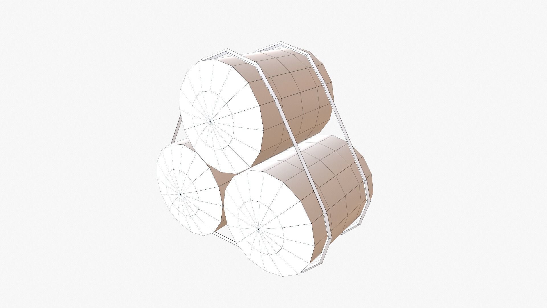 Straw Pack Low-poly 3D model_20