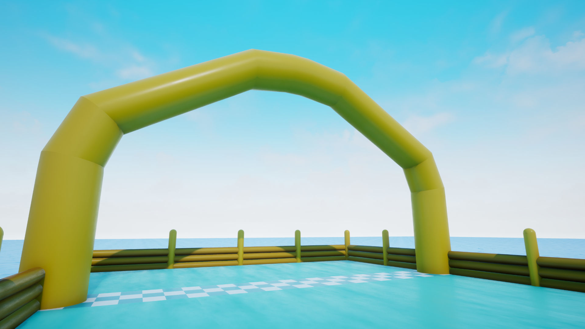 Platform Obstacle Course - Modular and Customizable Low-poly 3D model_7