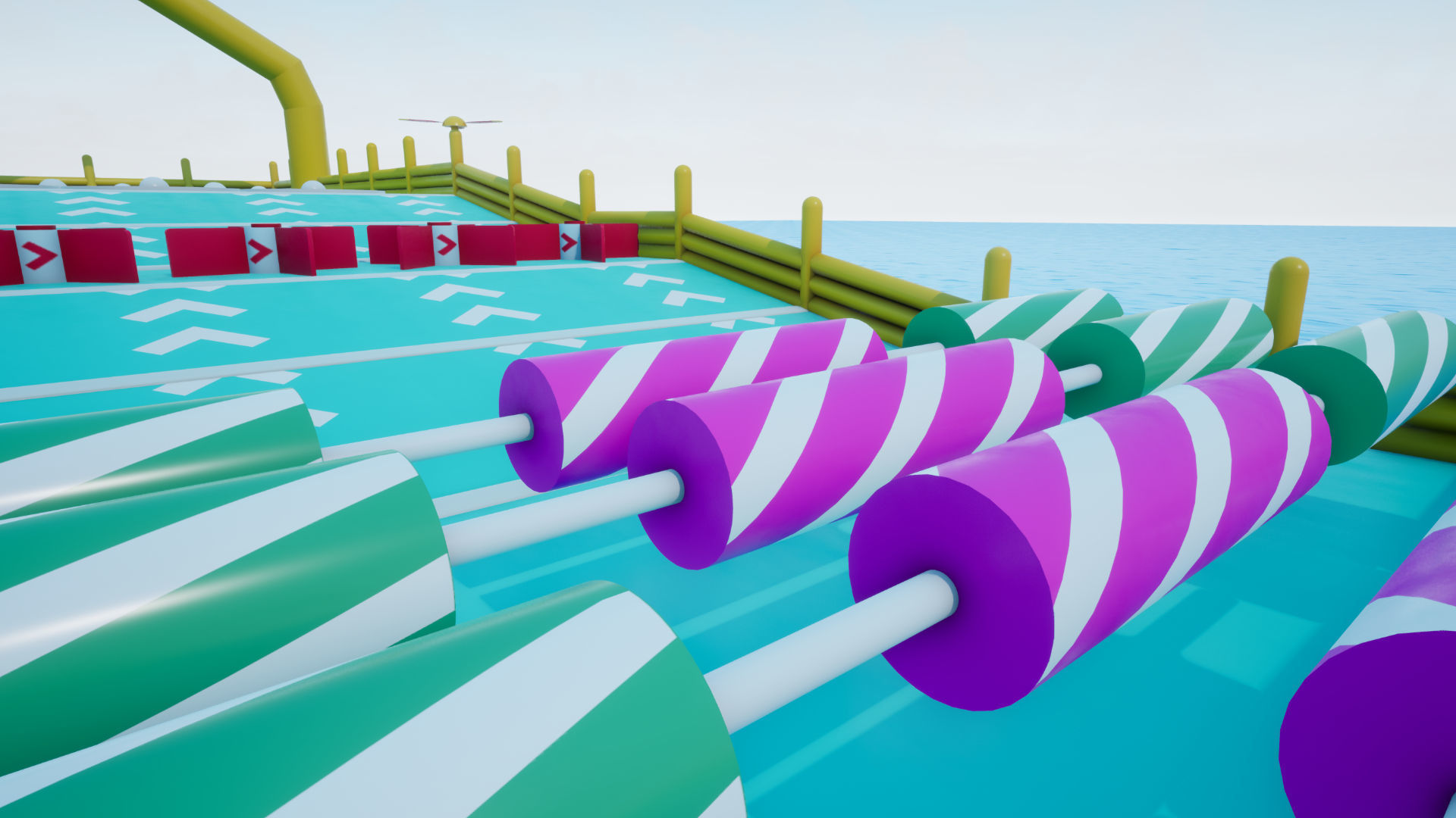 Platform Obstacle Course - Modular and Customizable Low-poly 3D model_3