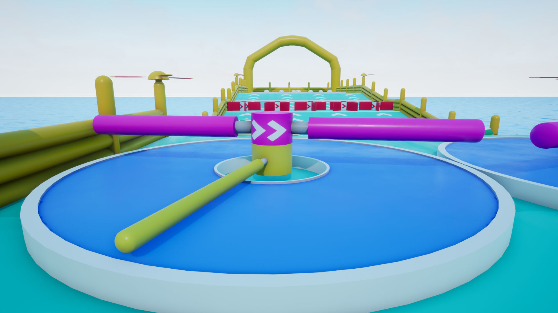 Platform Obstacle Course - Modular and Customizable Low-poly 3D model_2