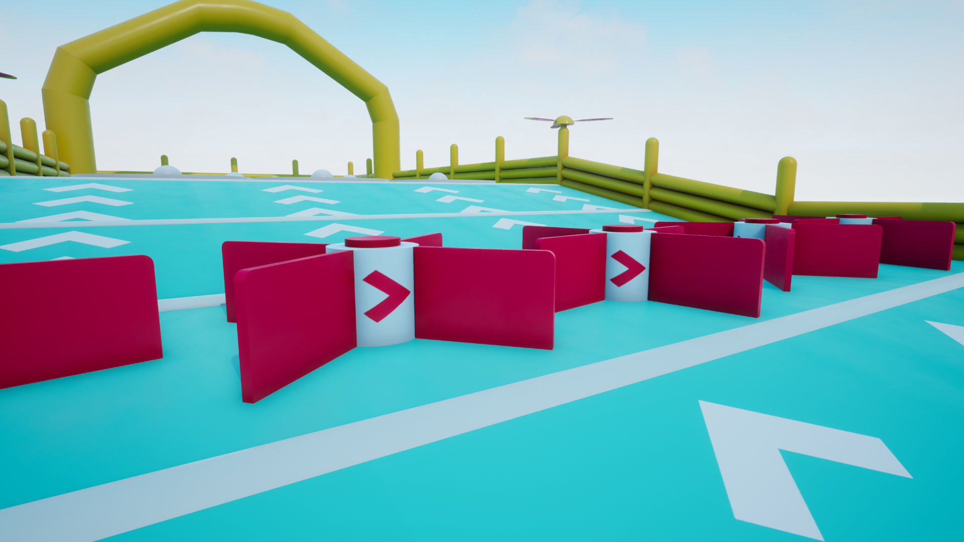 Platform Obstacle Course - Modular and Customizable Low-poly 3D model_4