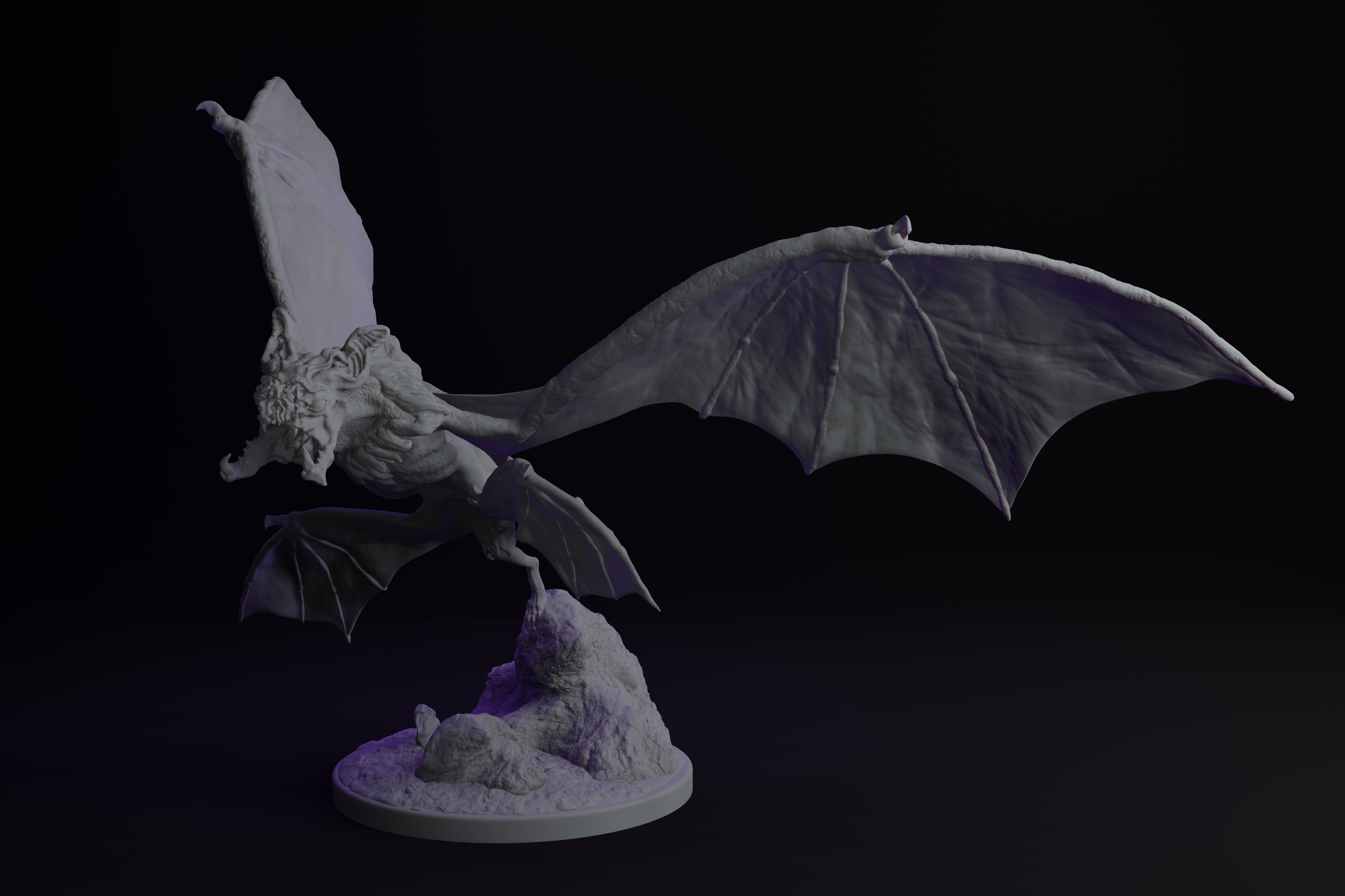 Bat Fantasy Creature for 3d printing 3D print model_1