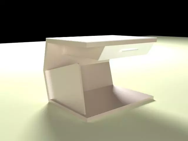 Bedside table Free 3D model_0