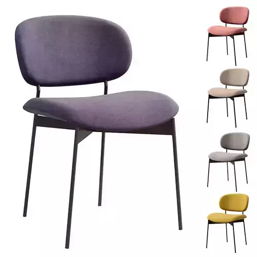 Luz without armrest chair 