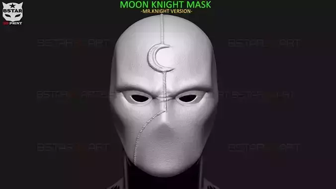 Moon Knight Mask - Mr Knight  - Marvel Comic helmet 3D print model