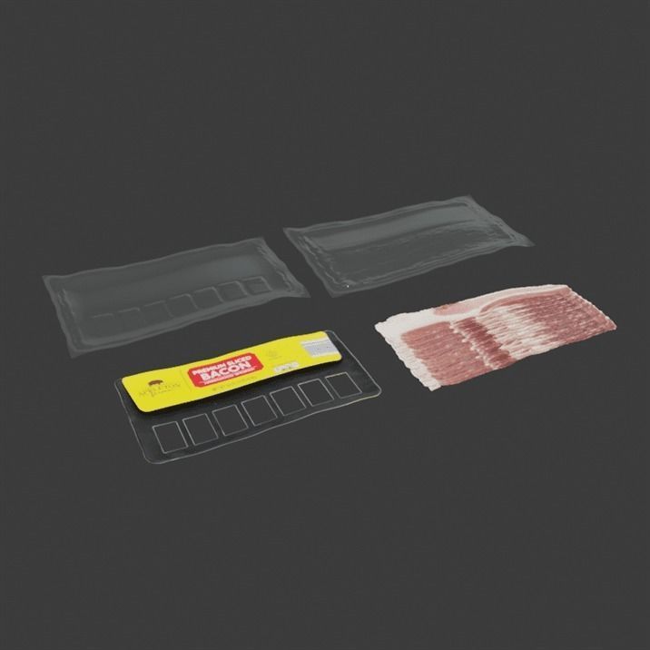 Sliced Bacon 2 3D model_5