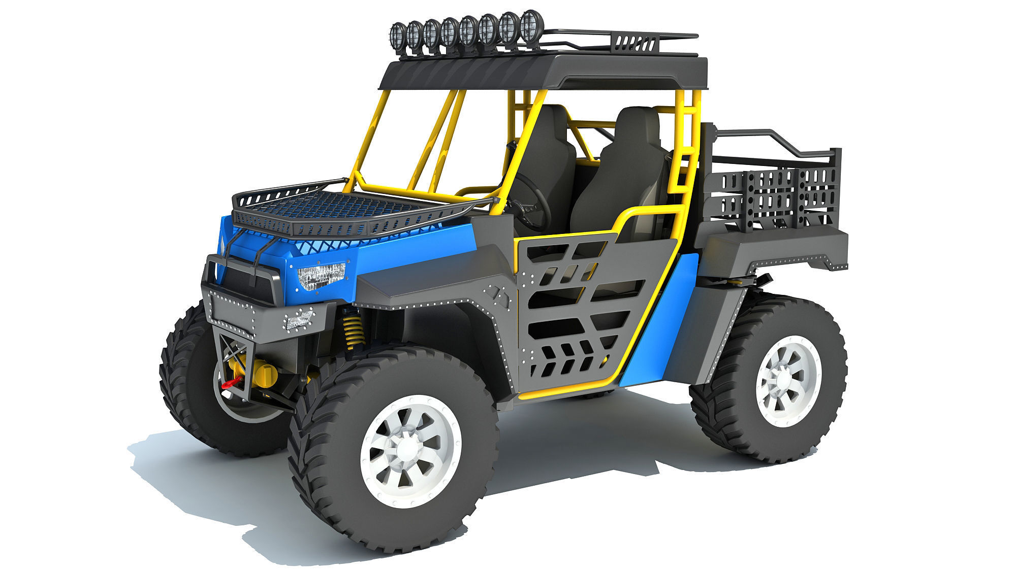UTV Utility Vehicle 3D model_8