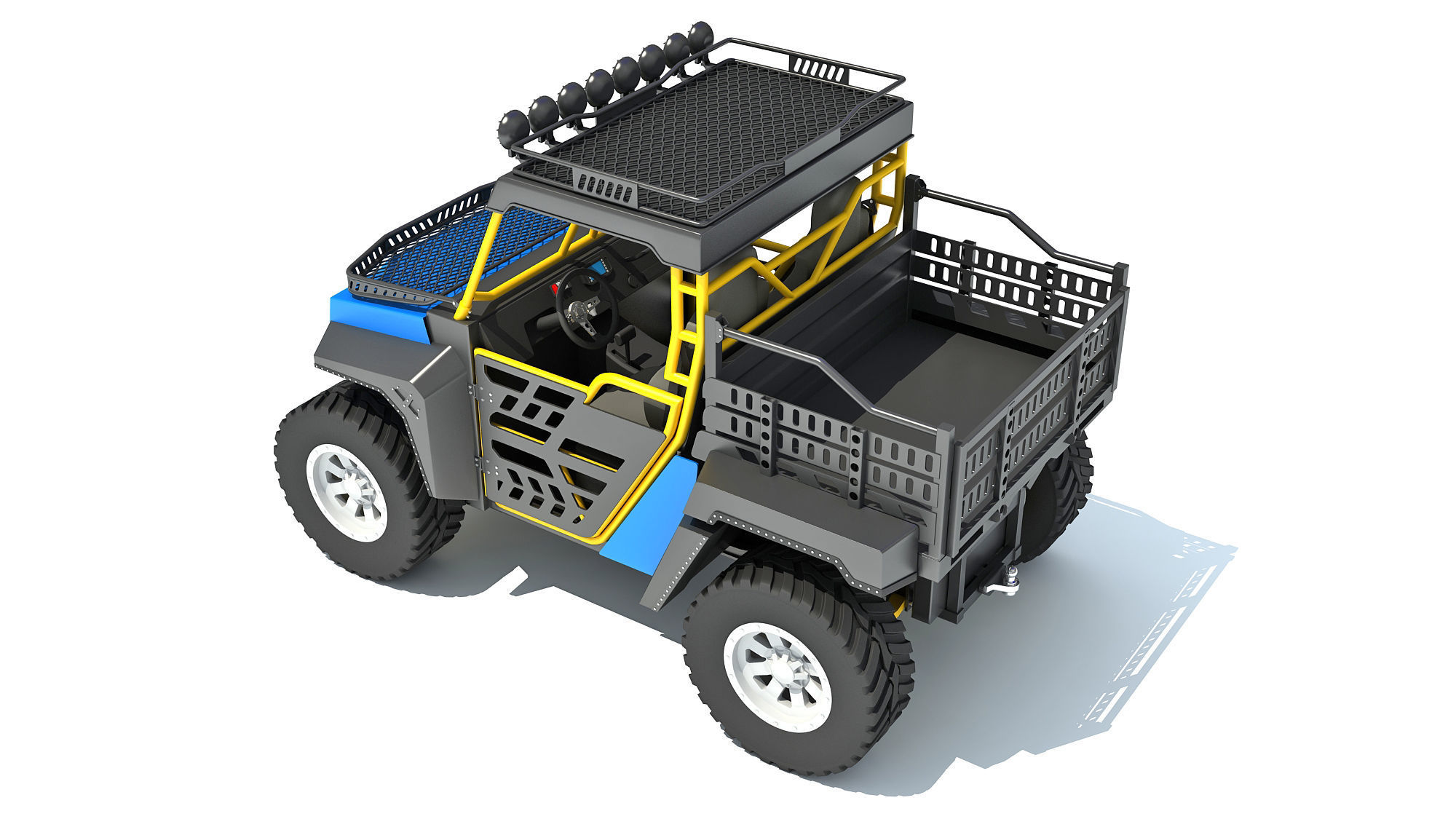 UTV Utility Vehicle 3D model_3