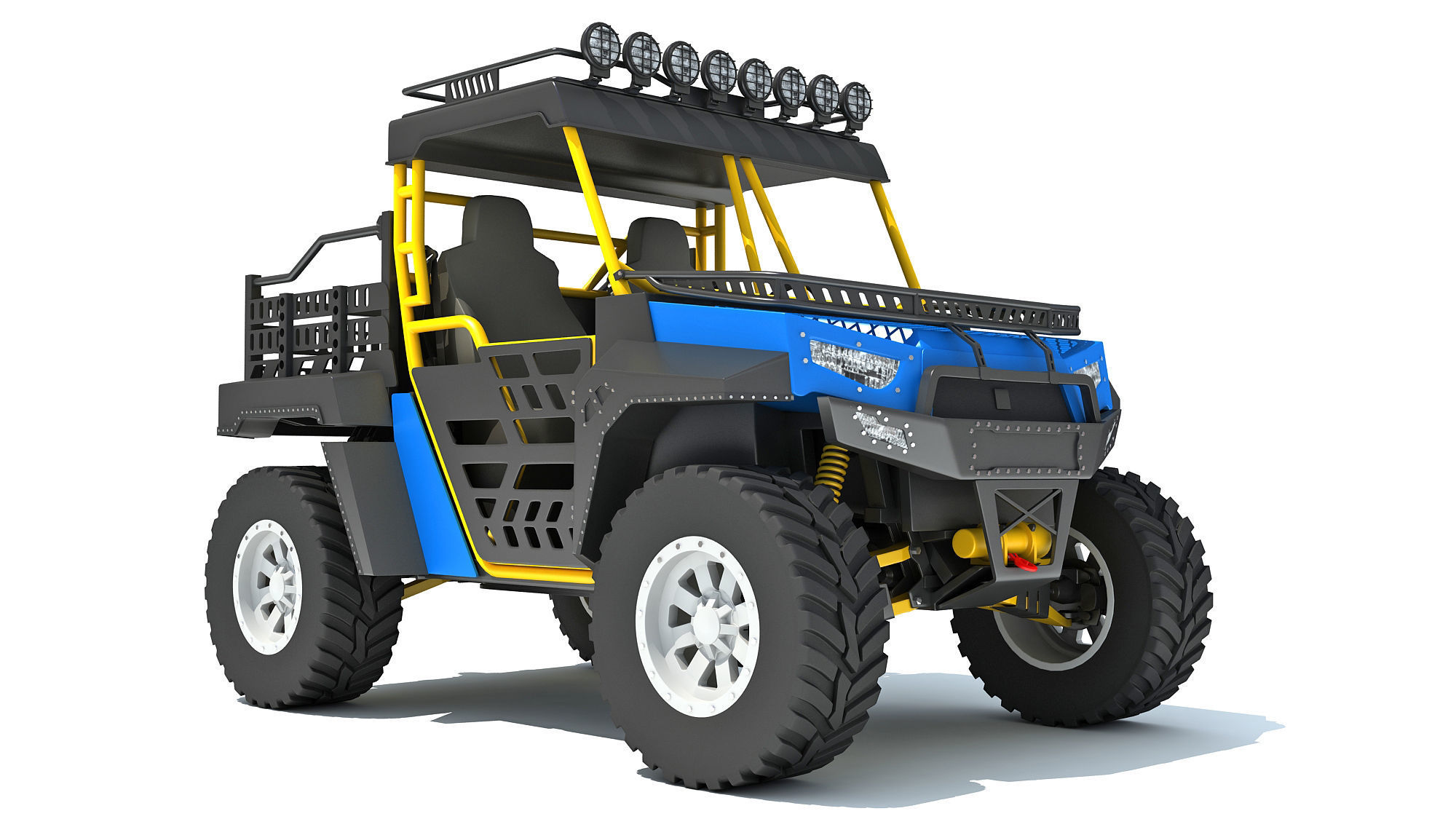 UTV Utility Vehicle 3D model_7