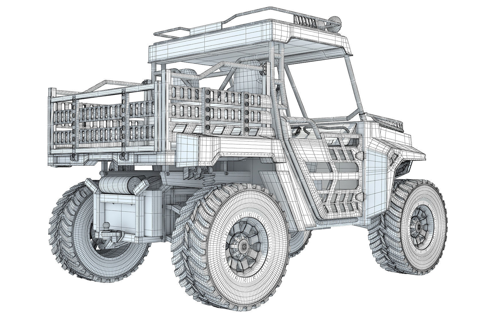 UTV Utility Vehicle 3D model_16