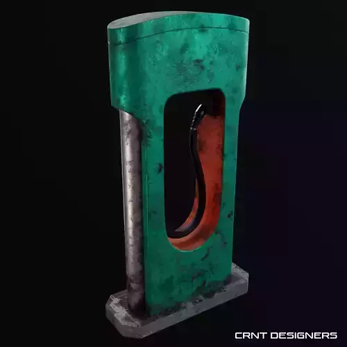 Sci-Fi Power Station - Cyberpunk Style Low Poly PBR 3D Model