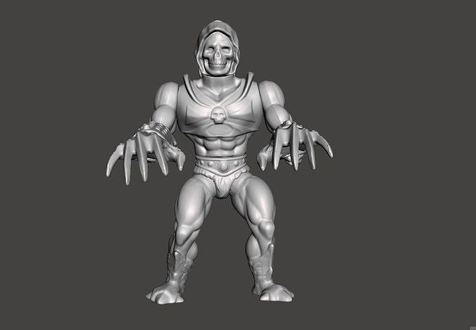 SKELETOR TERROR CLAWS MOTU VINTAGE ACTION FIGURE COMPLETE 3D print model