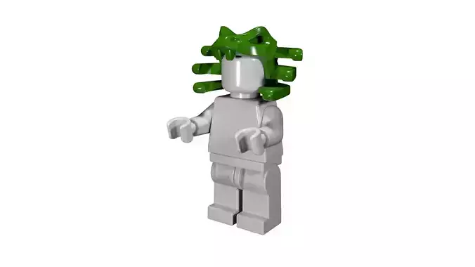 lego snake helmet 3d scan lego snake hat matches real lego 3D print model