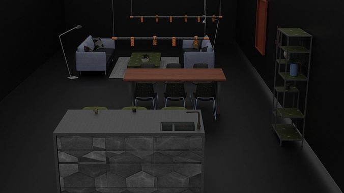 Living Room 3D model