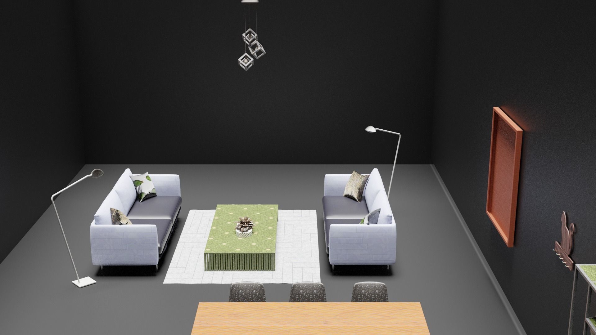 Living Room 3D model_1