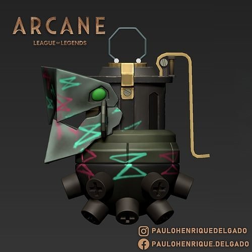 Jinx grenade - Arcane League of Legends 3D print model