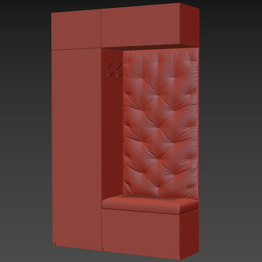 Entryway wardrobe 5 3D model_4