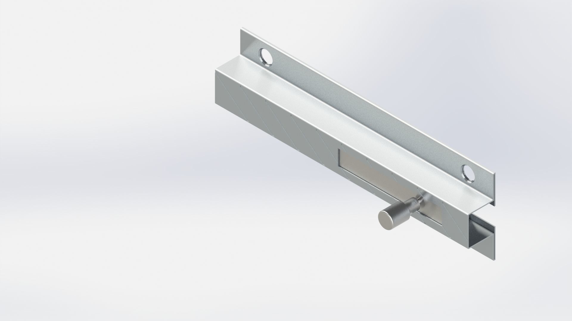 Door Latch 3D print model_3