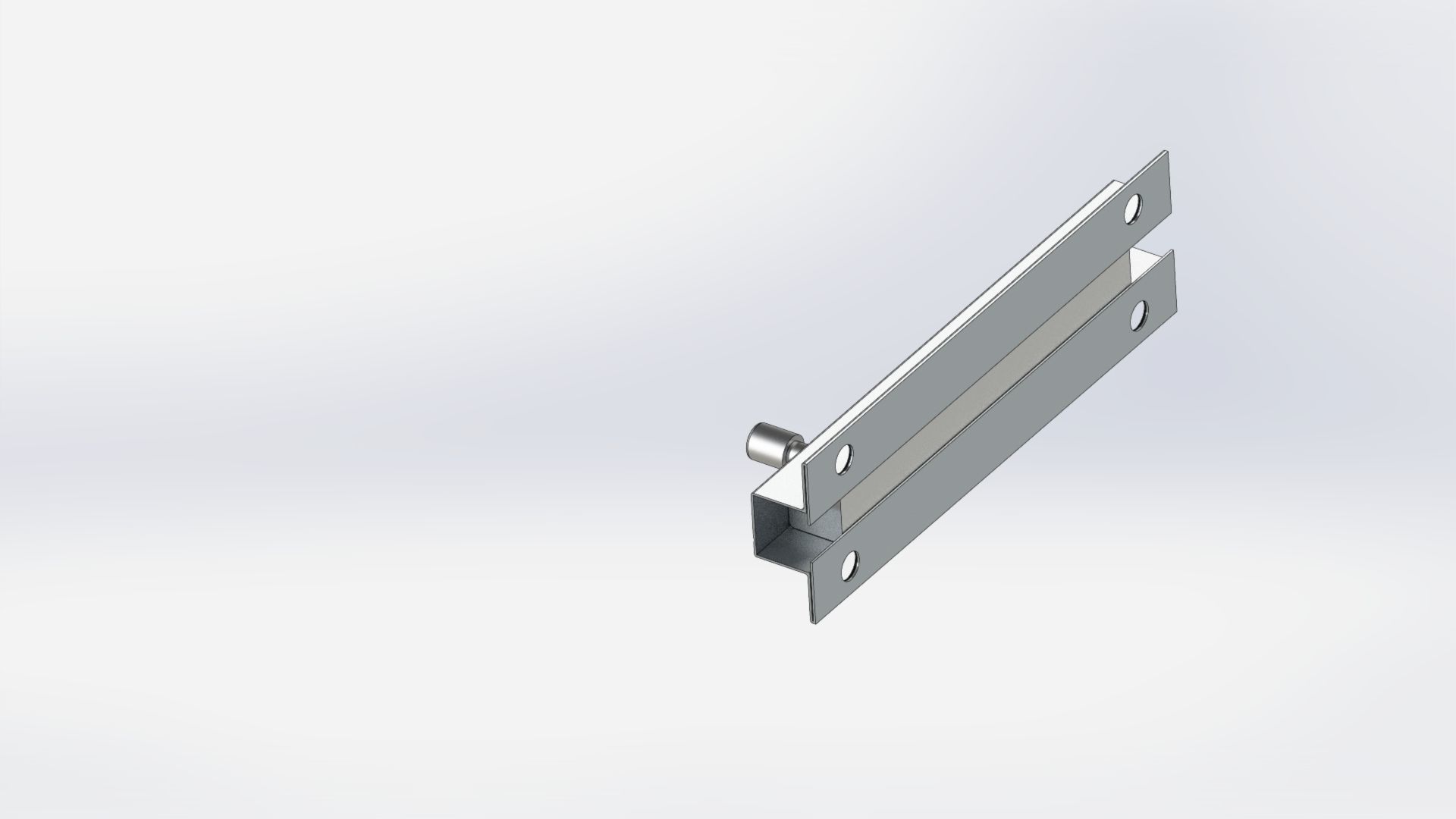 Door Latch 3D print model_4