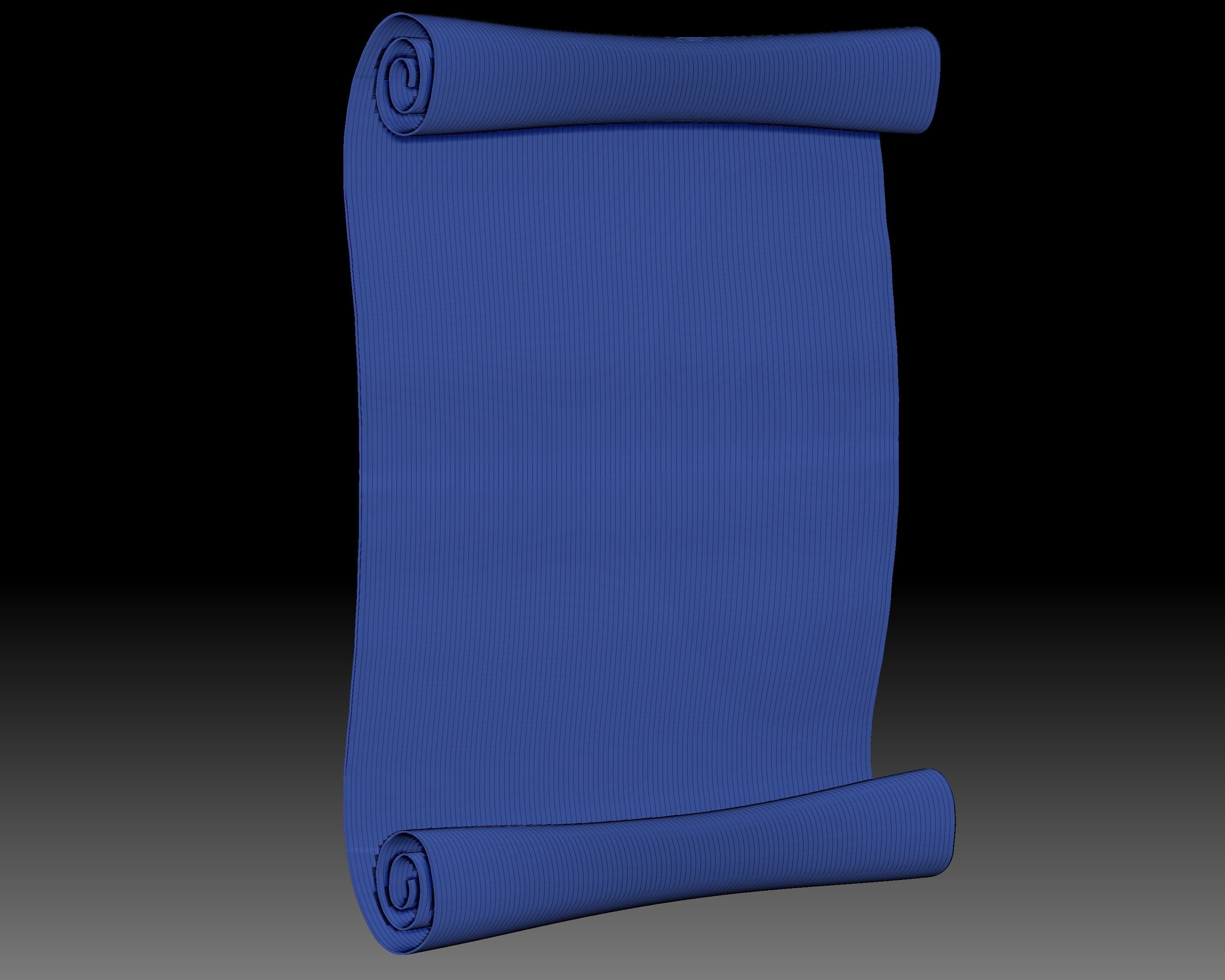 Scrolls 3D relief for CNC router or 3D printer 3D print model_14