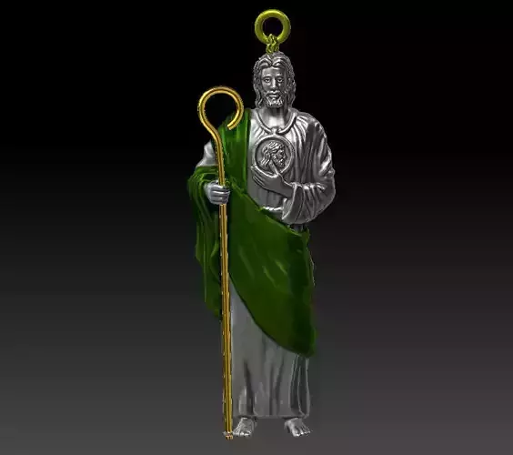  Jewelry Pendant Saint Jude Thaddeus Smooth