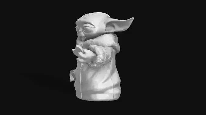 Baby yoda and cookie