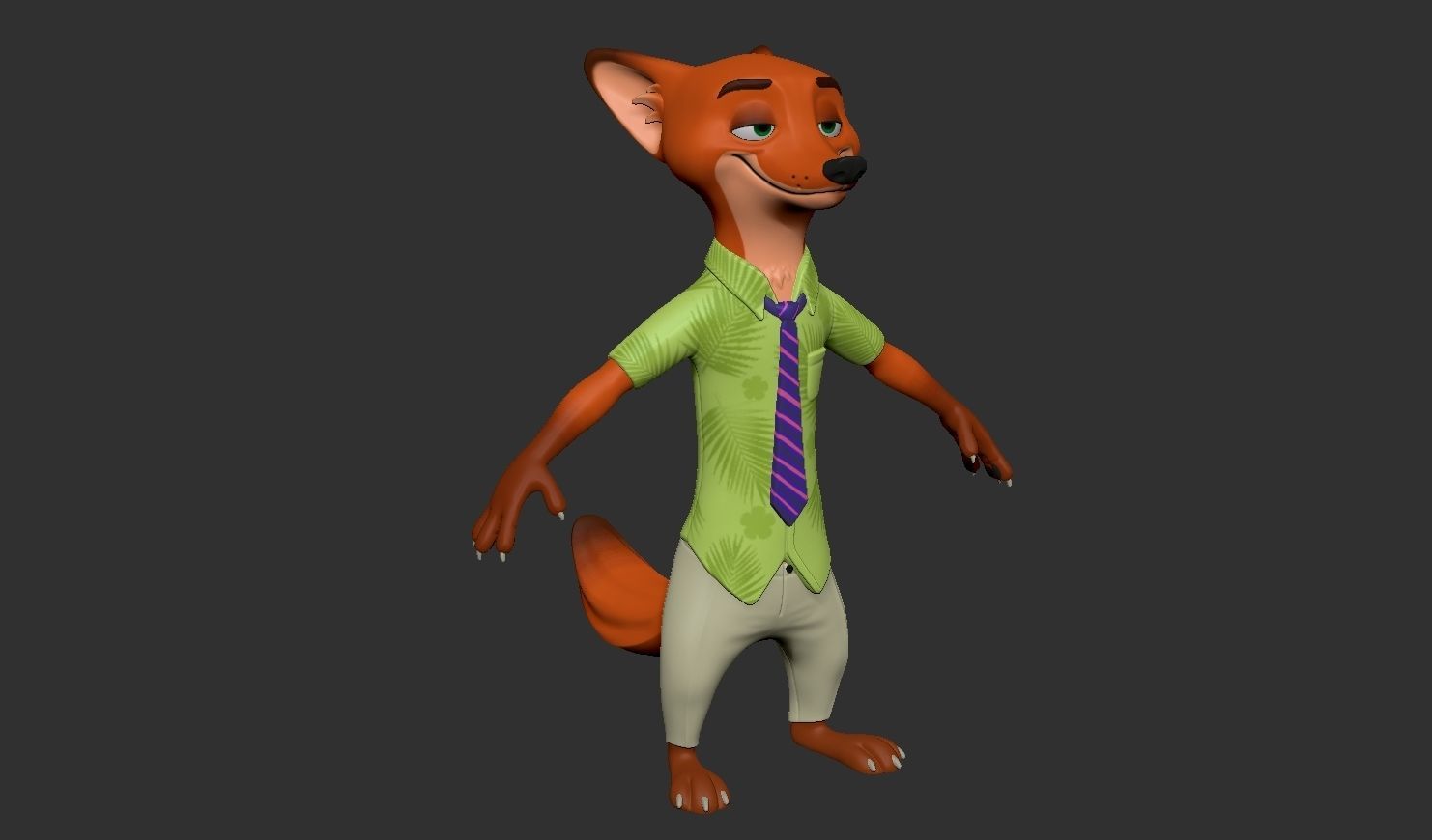 Nick Wilde 3D model_1