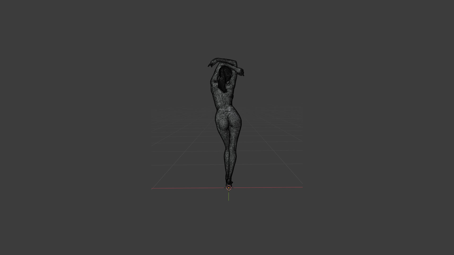Naked Sexy Girl Scanned 3D model_8