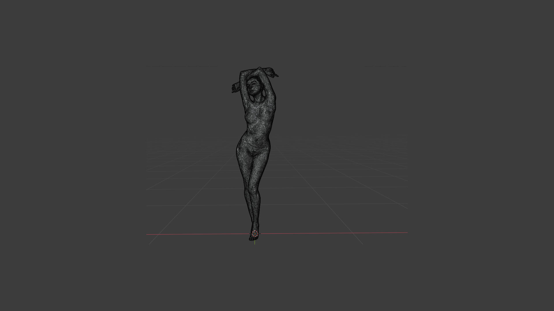 Naked Sexy Girl Scanned 3D model_6