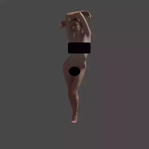 Naked Sexy Girl Scanned 3D model