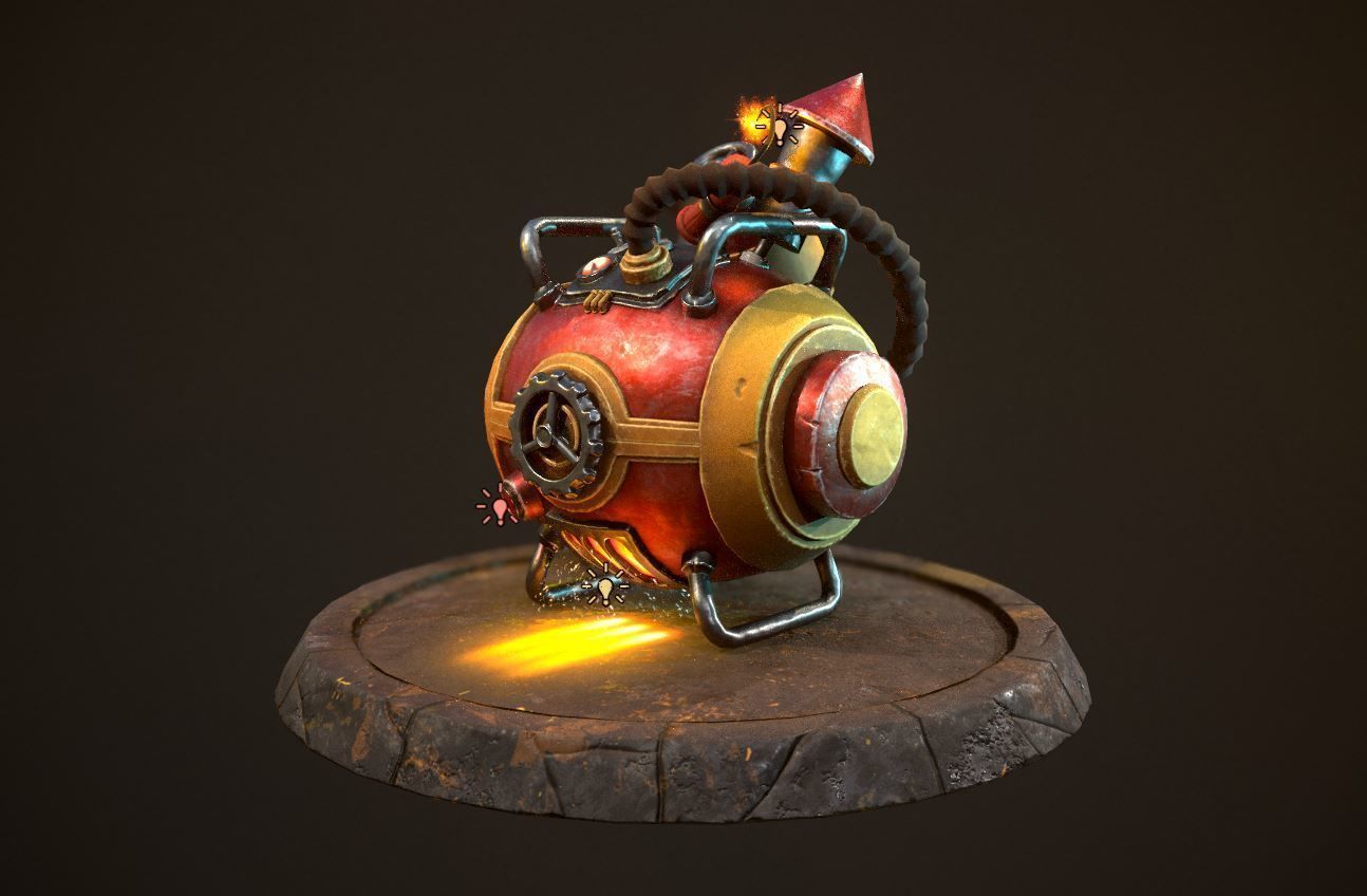 Bomb Ready for Print 3D print model_3