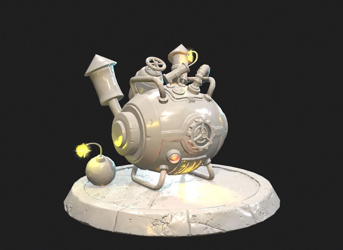 Bomb Ready for Print 3D print model_7