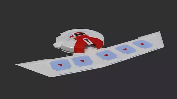 Yugioh Duel Disk Low-poly 3D model
