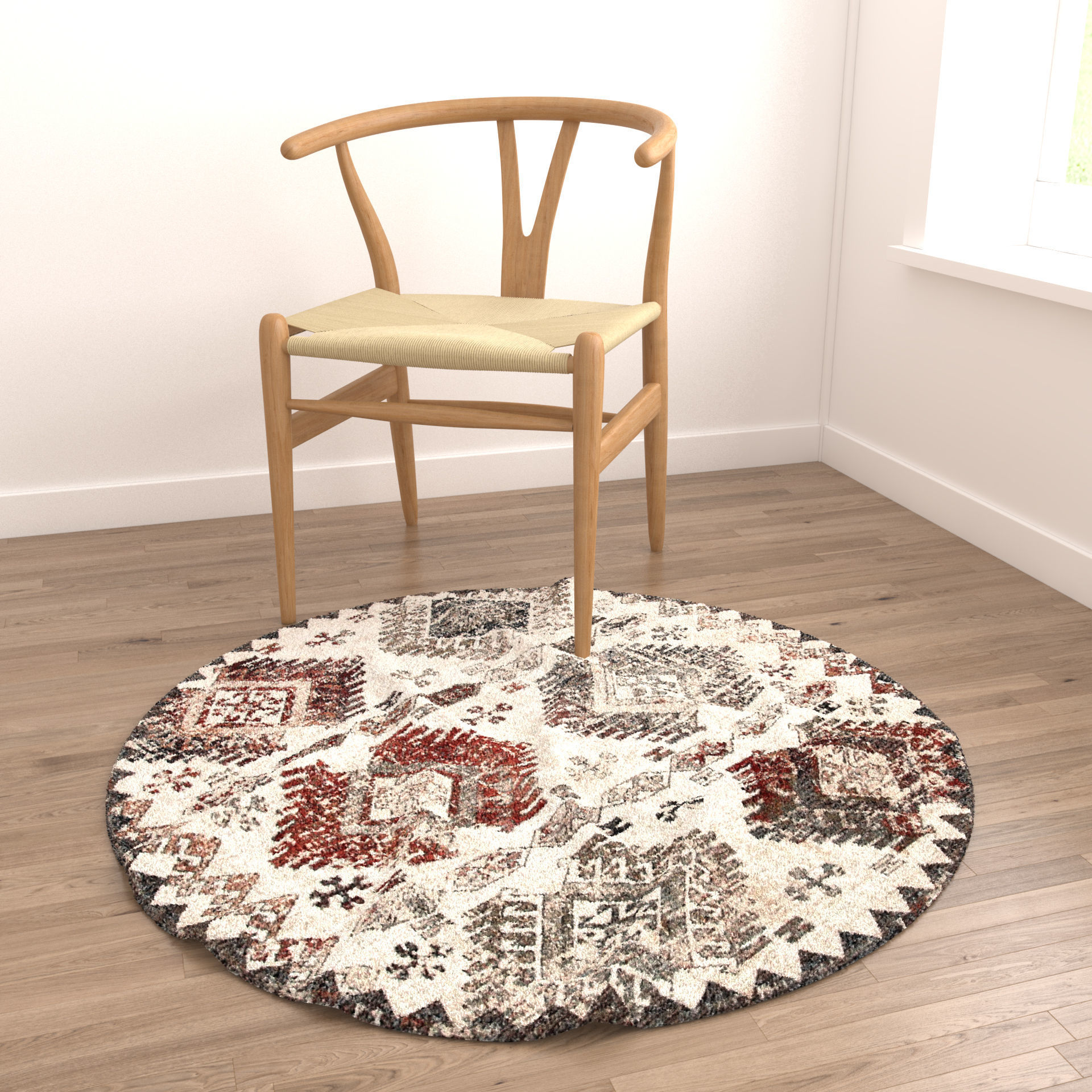 Rugs No 502 Low-poly 3D model_3