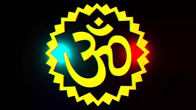 Om Symbol Logo 3D model