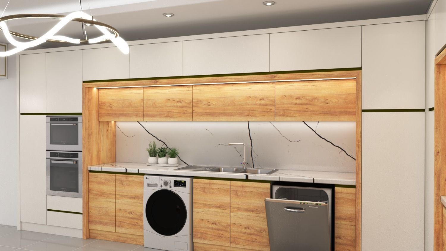 modern kitchen design sketchup 3D model | CGTrader