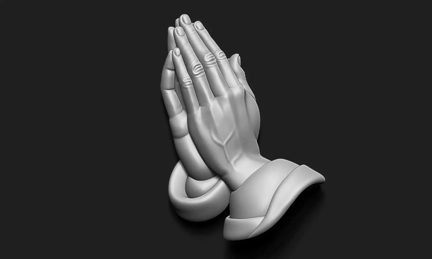 Praying Hands 3D print model_0
