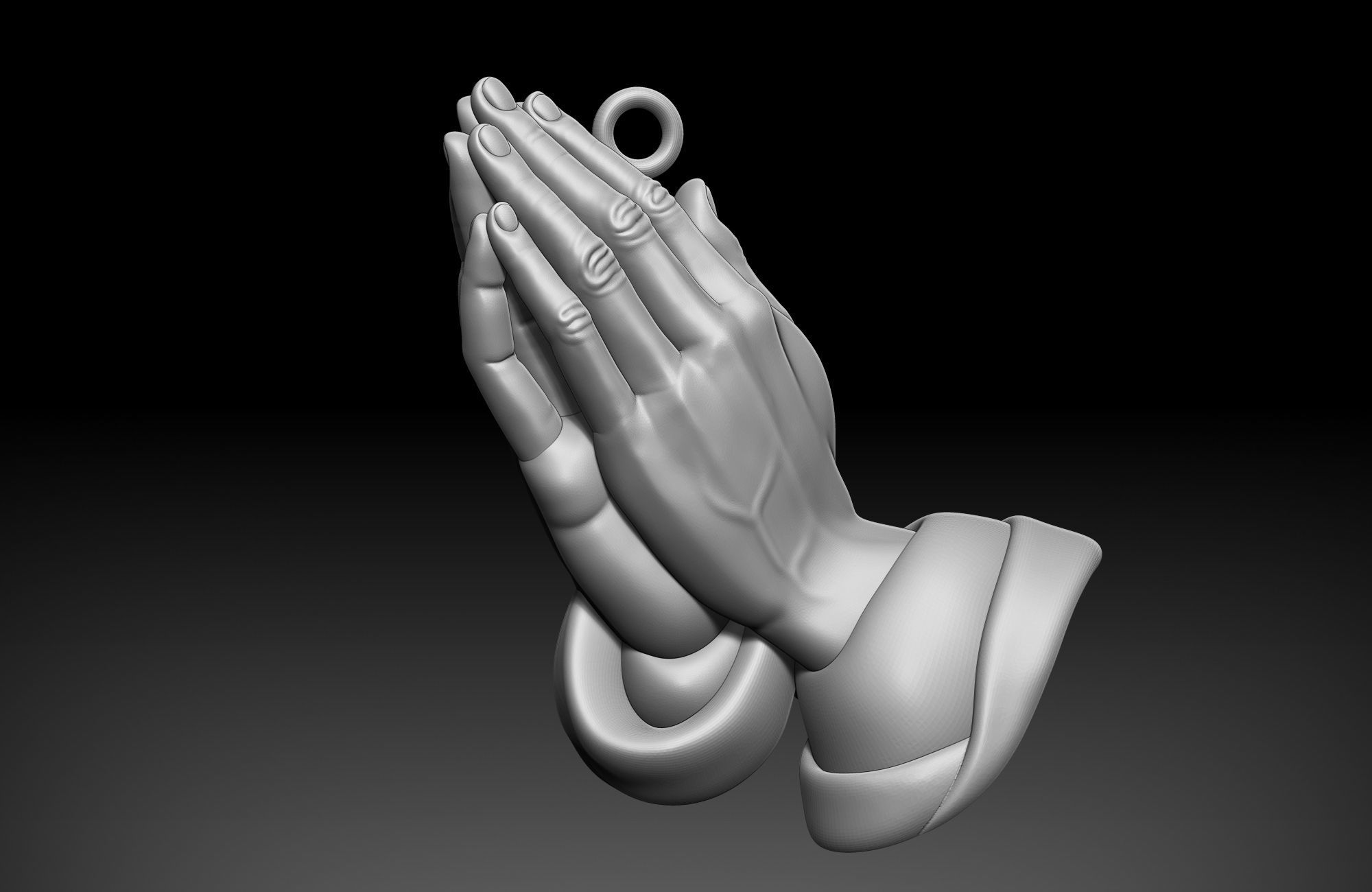 Praying Hands 3D print model_2