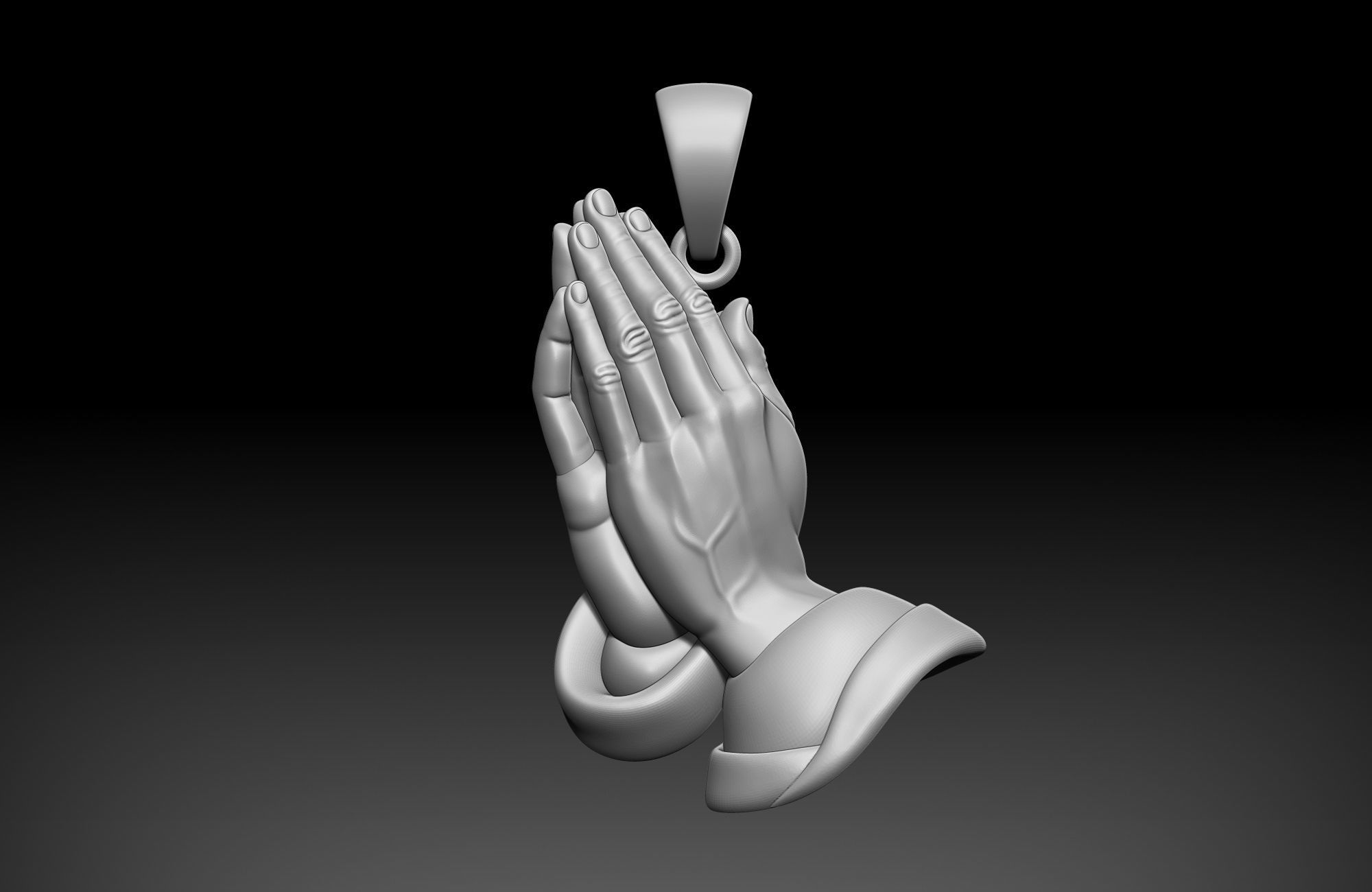 Praying Hands 3D print model_1
