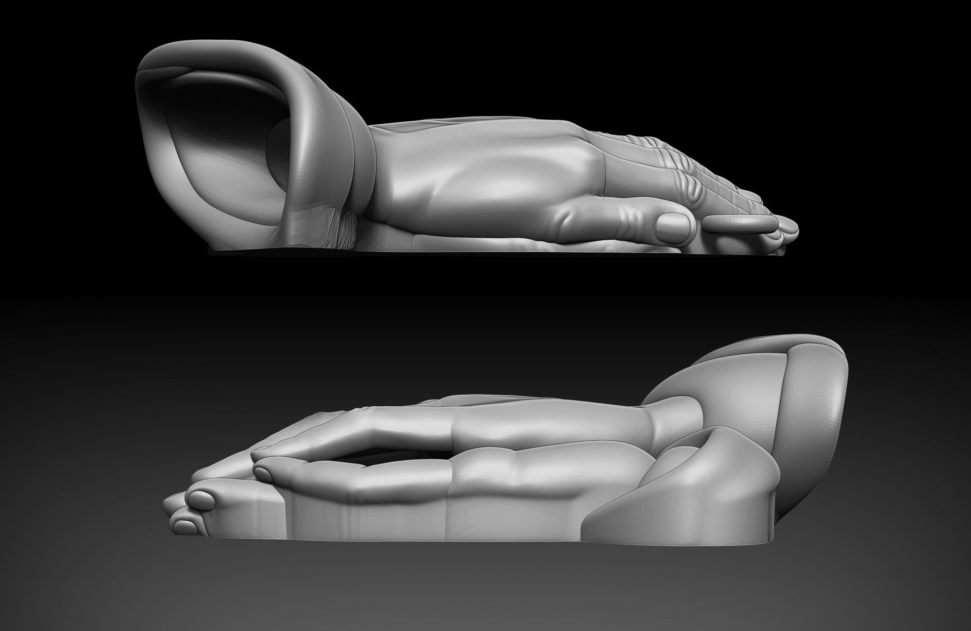 Praying Hands 3D print model_4
