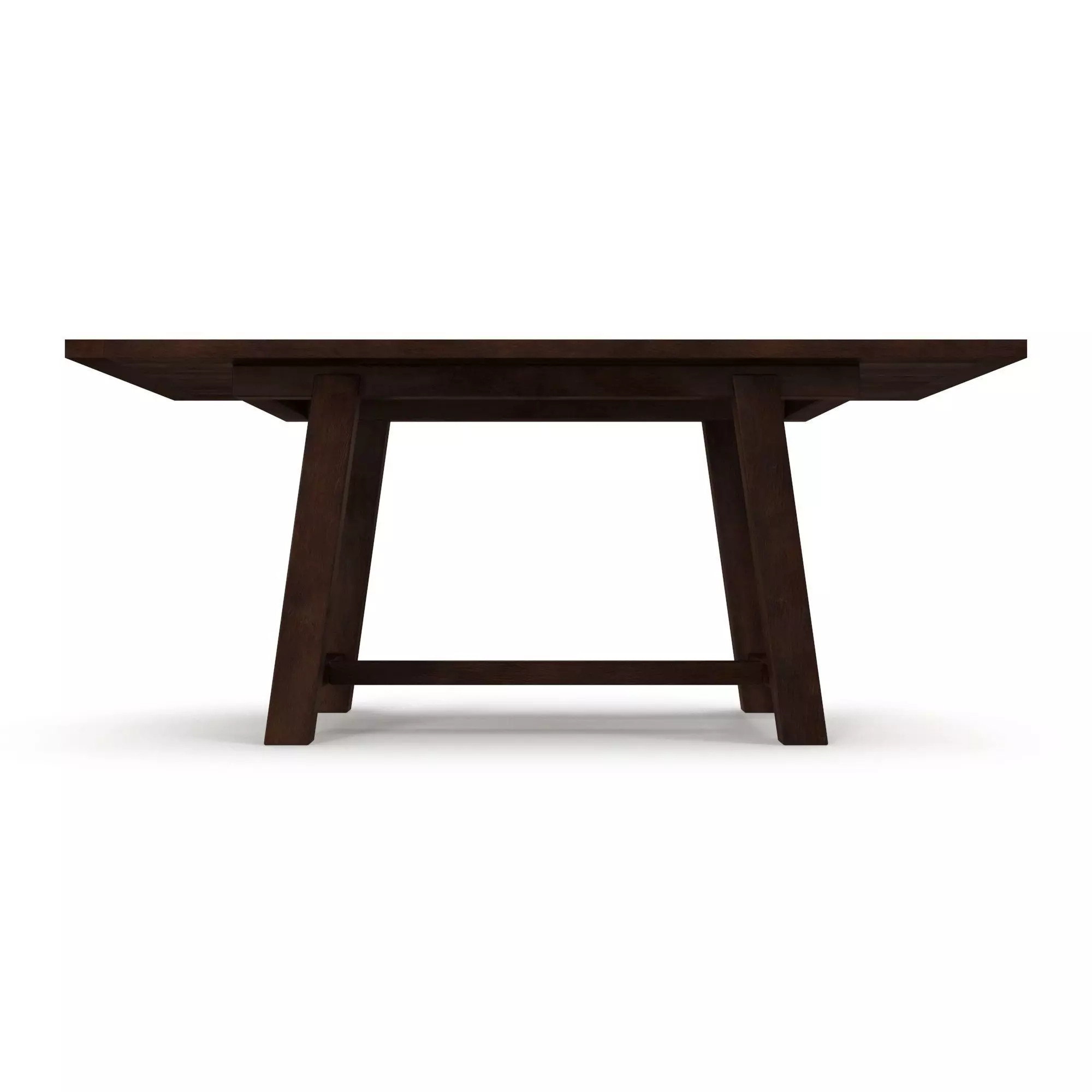 Bartol Fixed Reclaimed Pine Dining Table Free 3D model_0