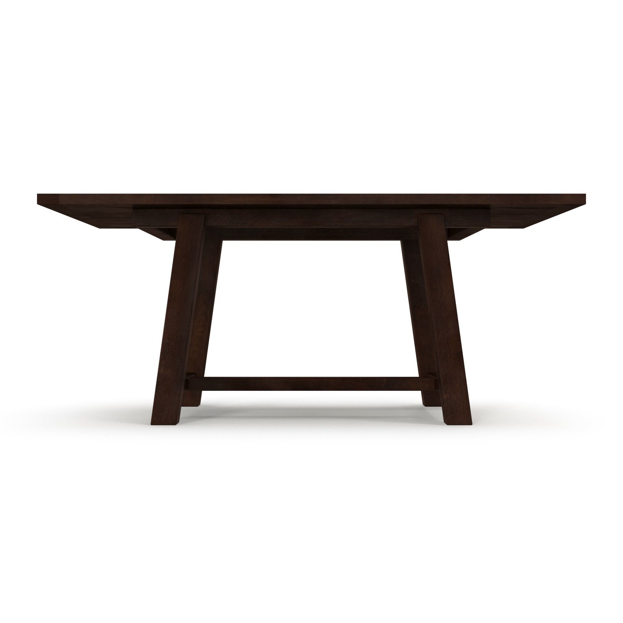 Bartol Fixed Reclaimed Pine Dining Table Free 3D model_5