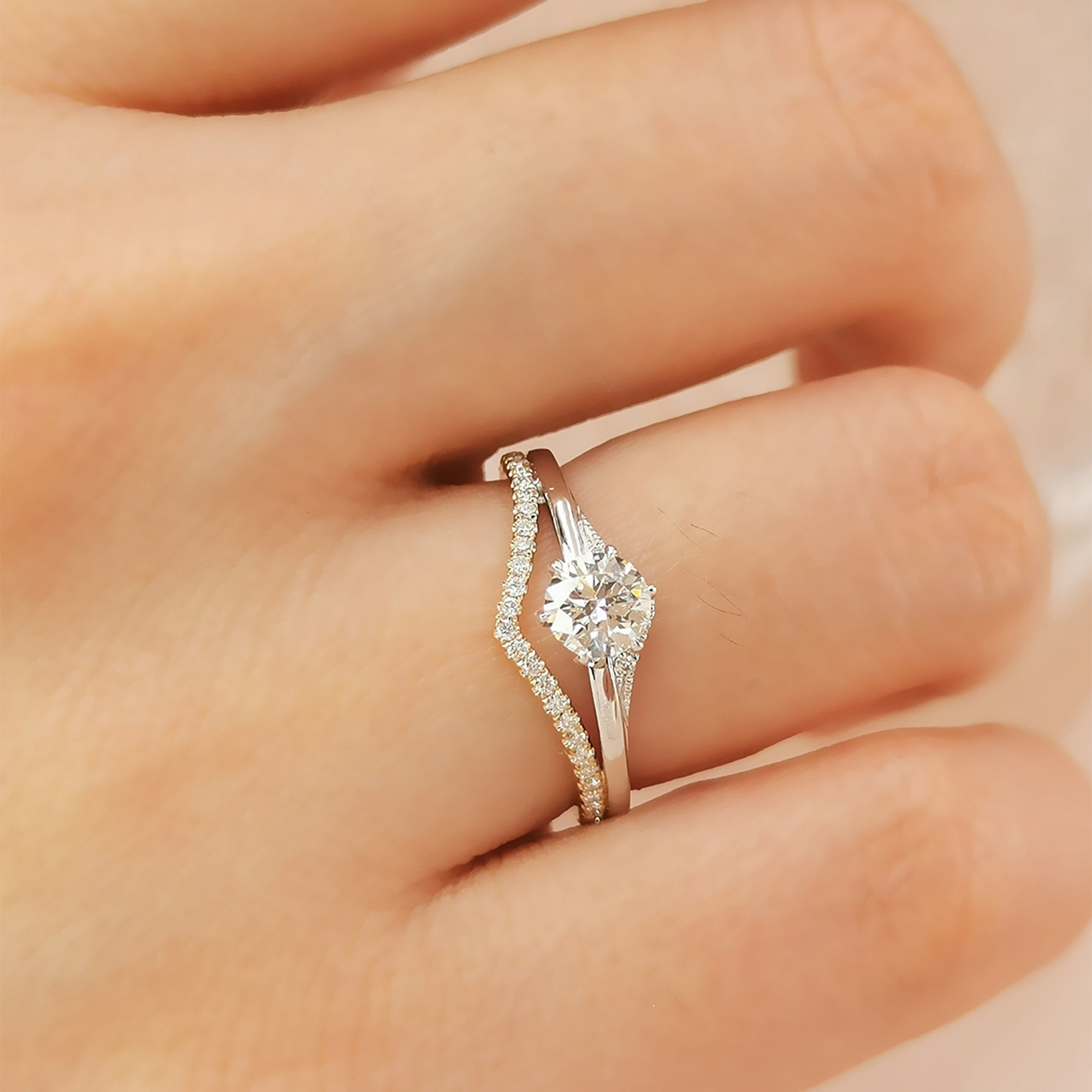 3DM Format round shape stone promise ring for her 3D print model_5