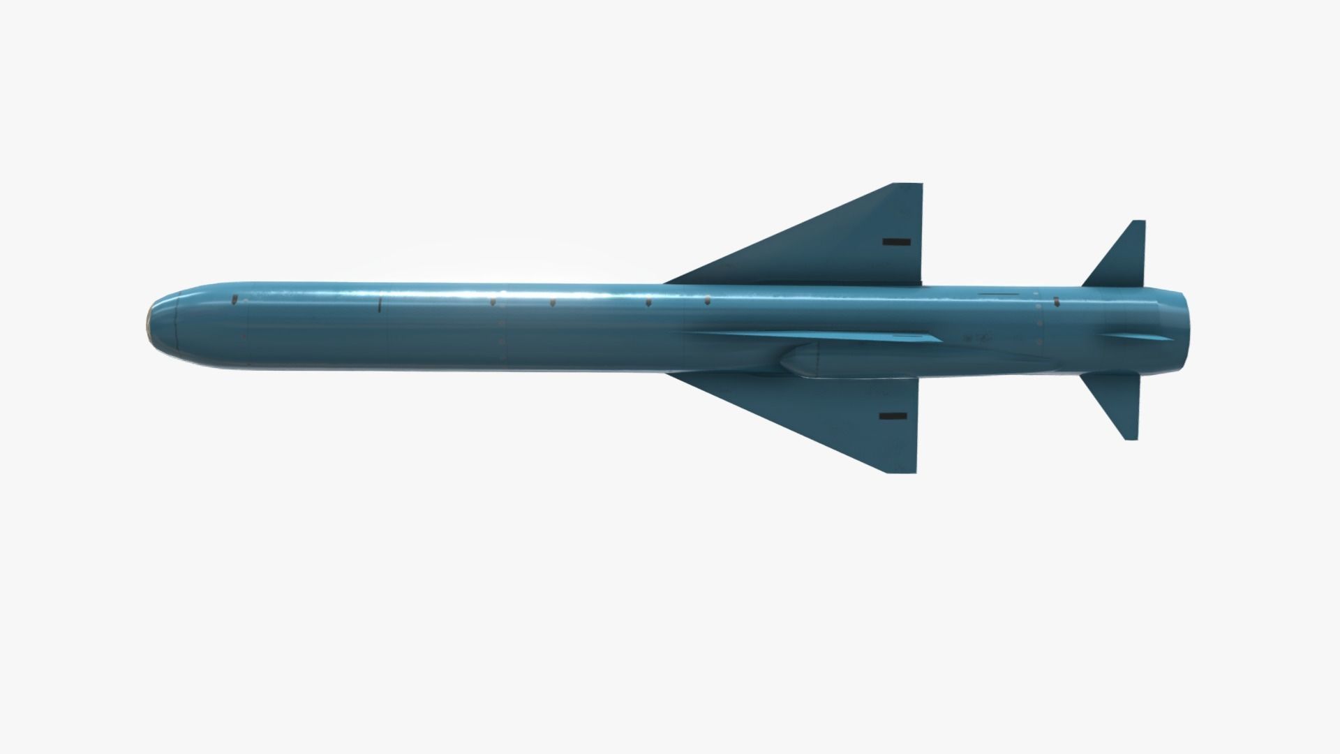 ASM-2 Japanese Anti-Ship Cruise Missile Low-poly 3D model_6
