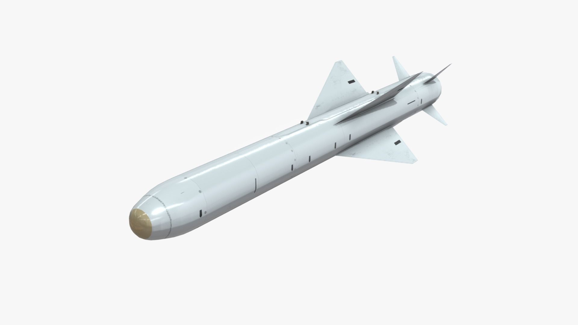 ASM-2 Japanese Anti-Ship Cruise Missile Low-poly 3D model_2