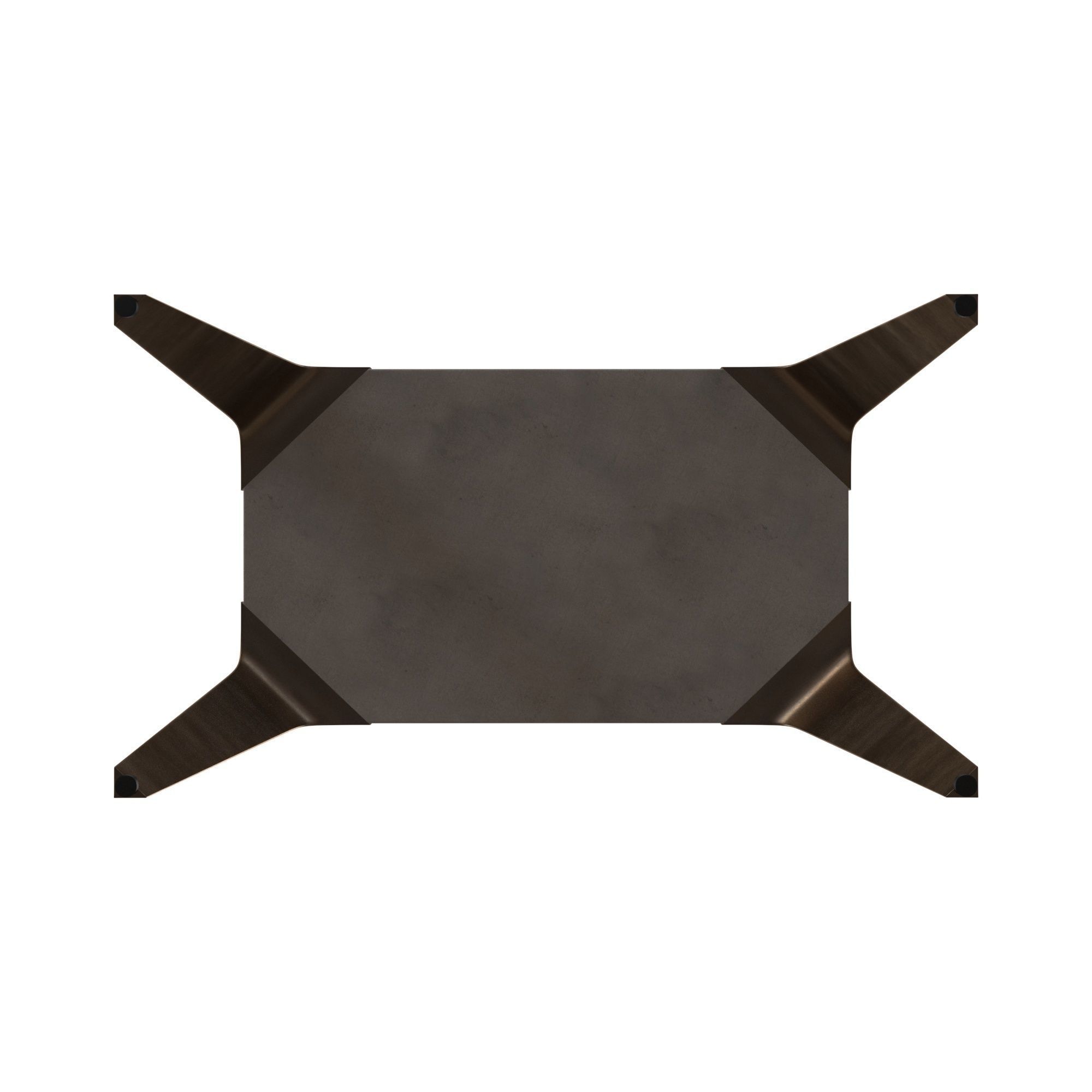 Brass Concrete Side Table Free 3D model_5