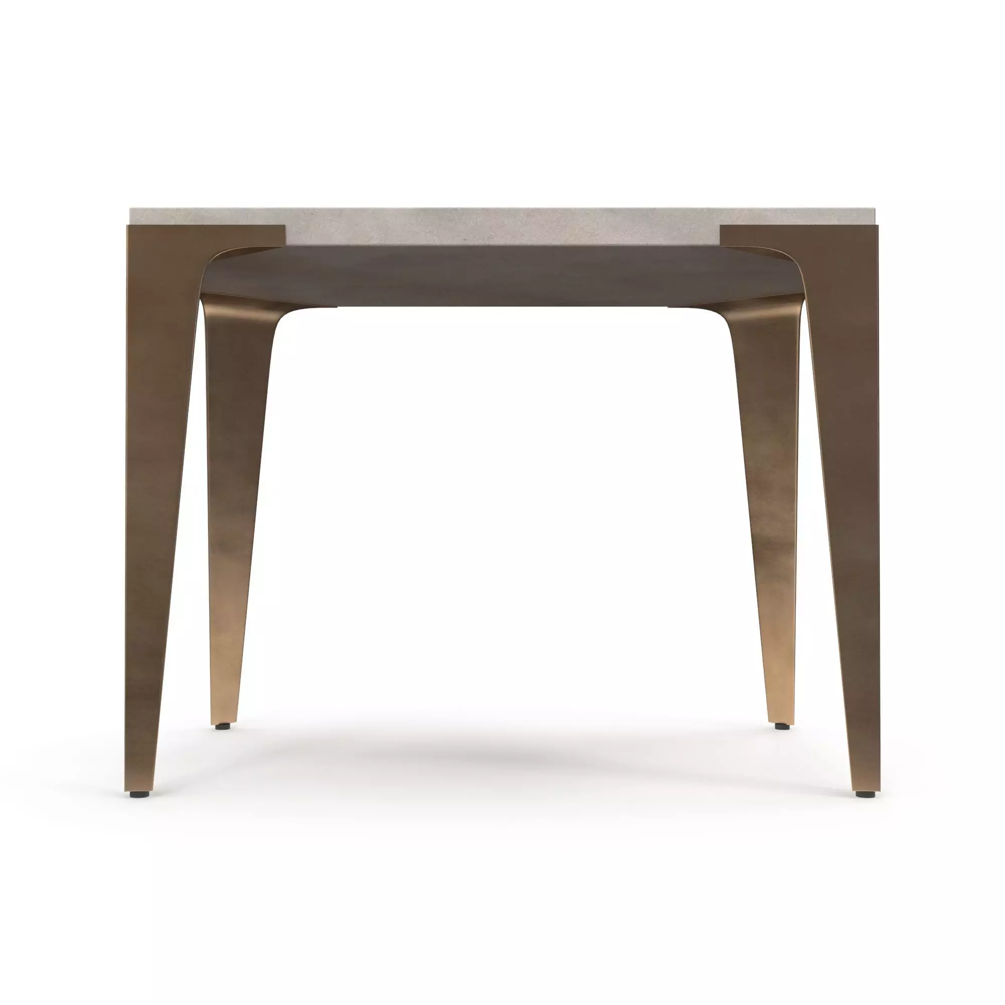 Brass Concrete Side Table Free 3D model_0