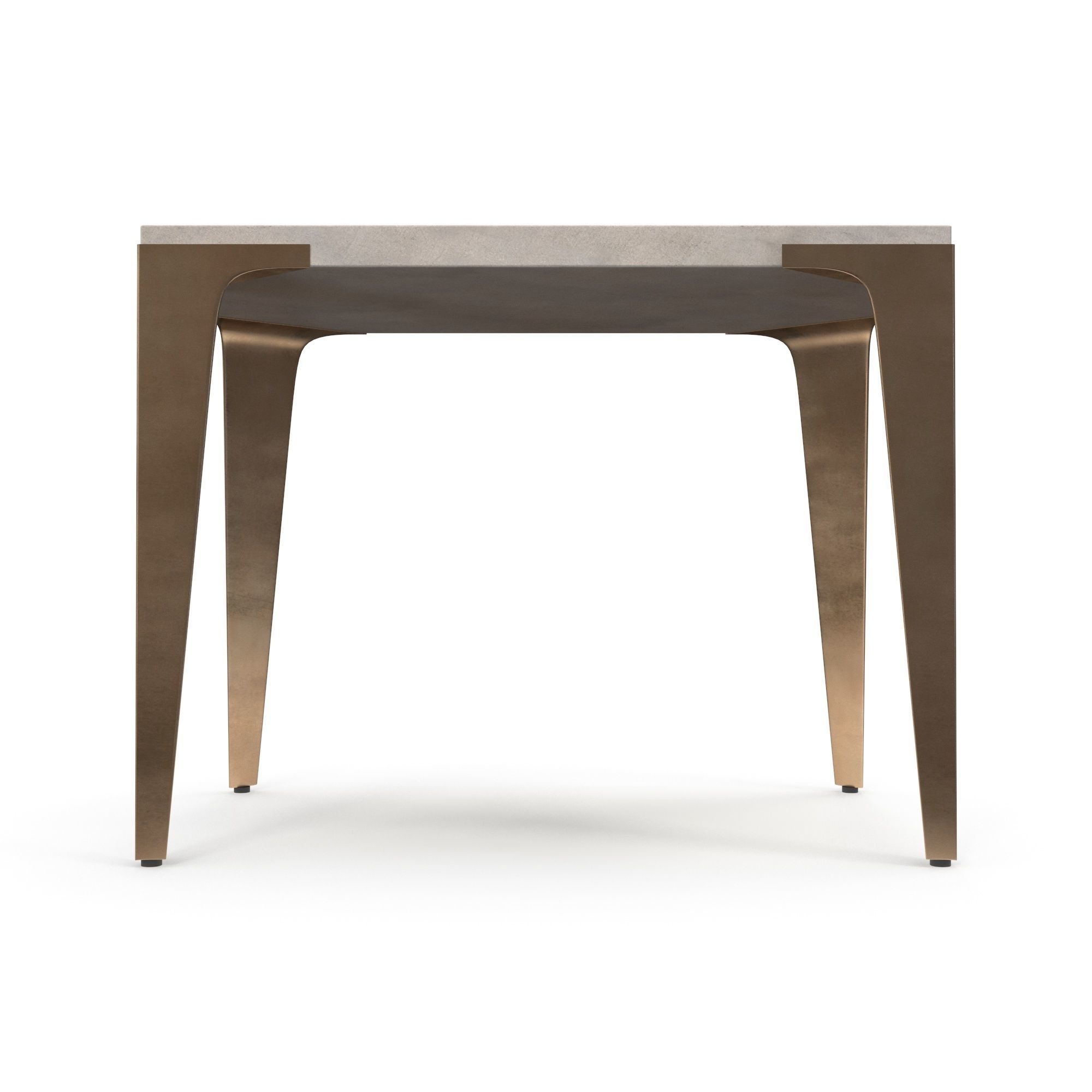 Brass Concrete Side Table Free 3D model_3