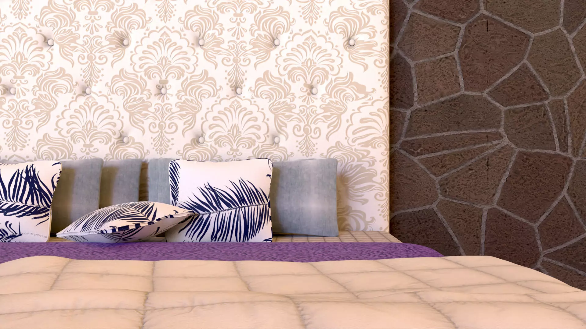 Master Bed 3D model_0